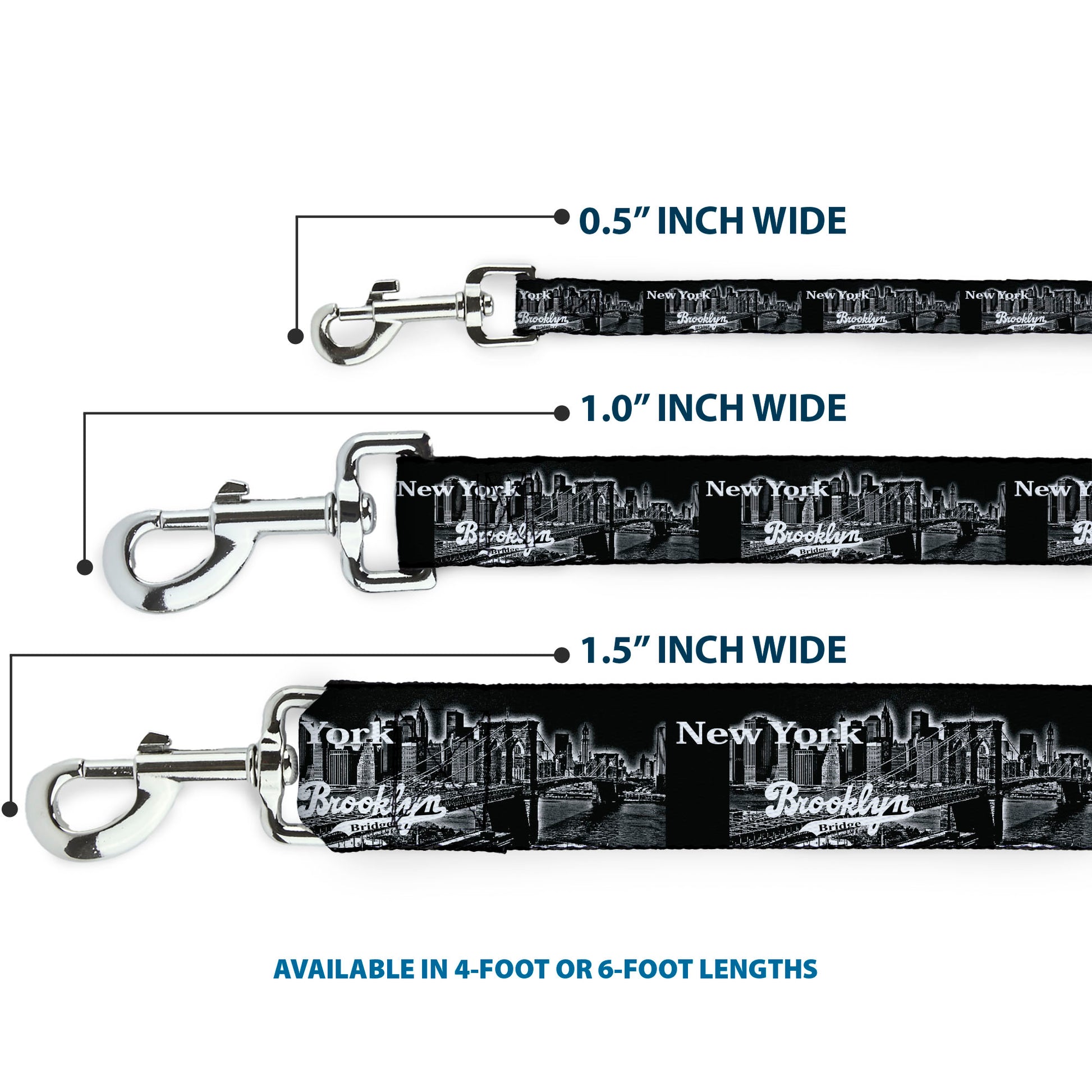 Dog Leash - Brooklyn New York Dog Leashes Buckle-Down