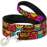 Dog Leash - Burger & Fries Cartoon Dog Leashes Buckle-Down