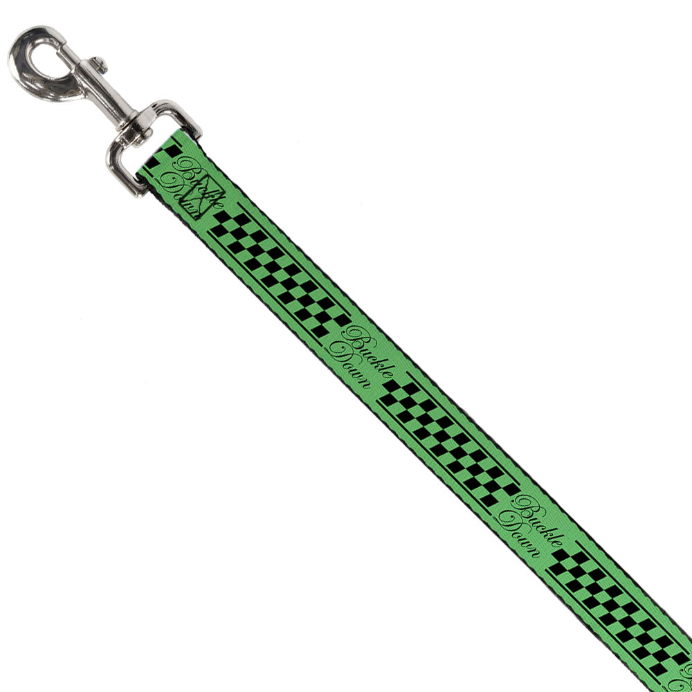 Dog Leash - Buckle-Down Cab Stripe Green/Yellow Fade Dog Leashes Buckle-Down