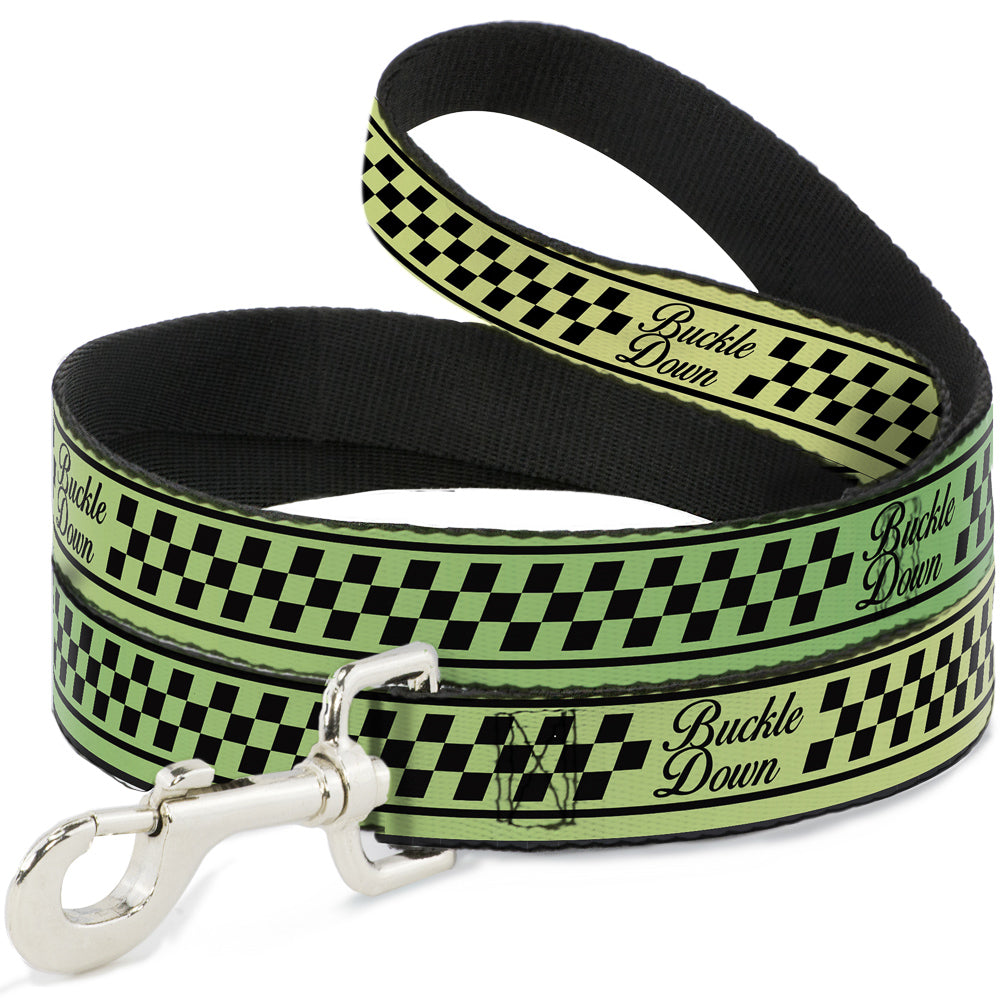 Dog Leash - Buckle-Down Cab Stripe Green/Yellow Fade Dog Leashes Buckle-Down