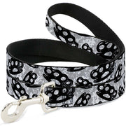 Buckle-Down Dog Leash - Brass Knuckles White/Gray/Black Dog Leashes Buckle-Down