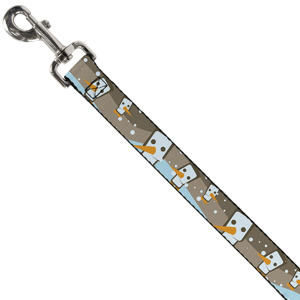 Dog Leash - Block Penguins Tan Dog Leashes Buckle-Down