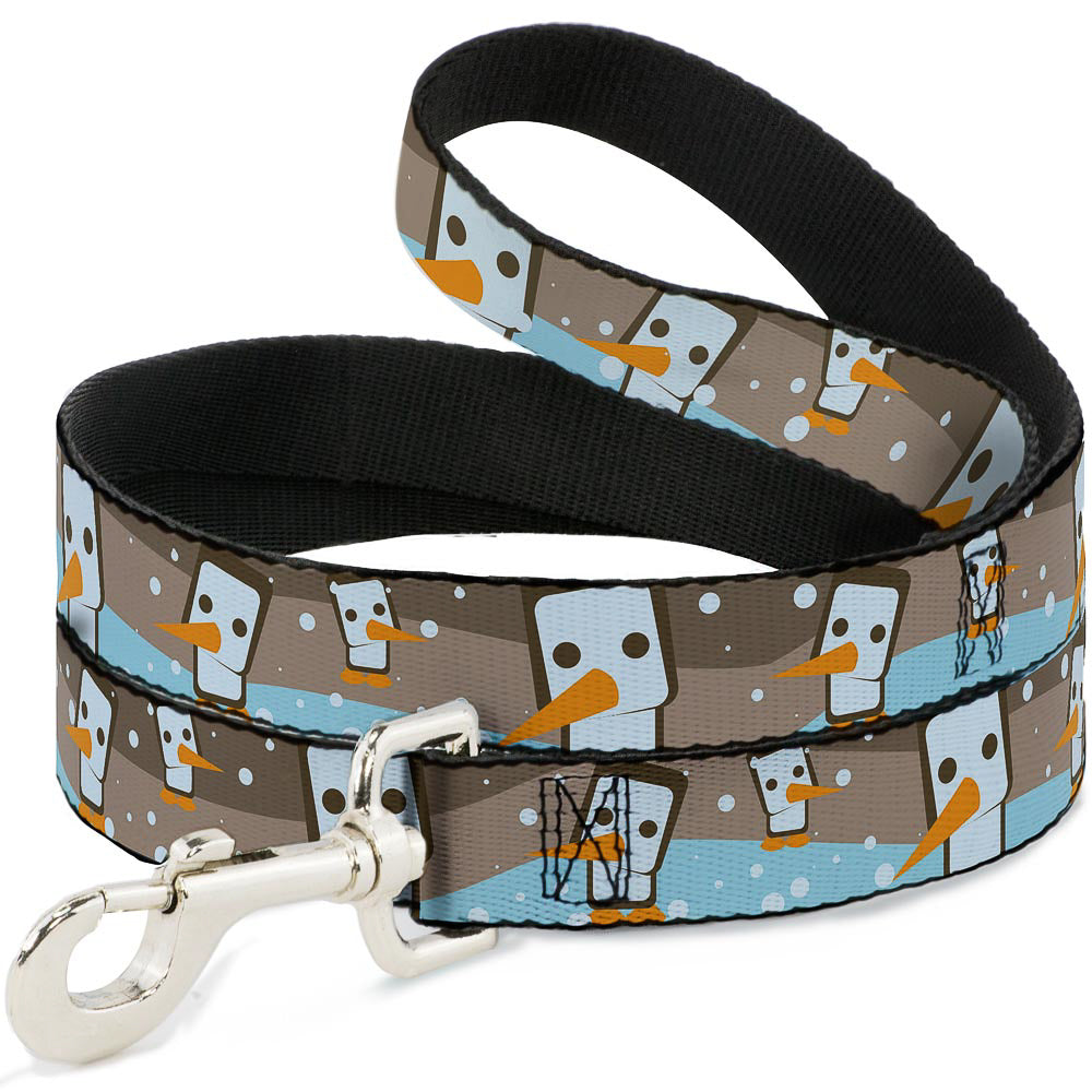 Dog Leash - Block Penguins Tan Dog Leashes Buckle-Down