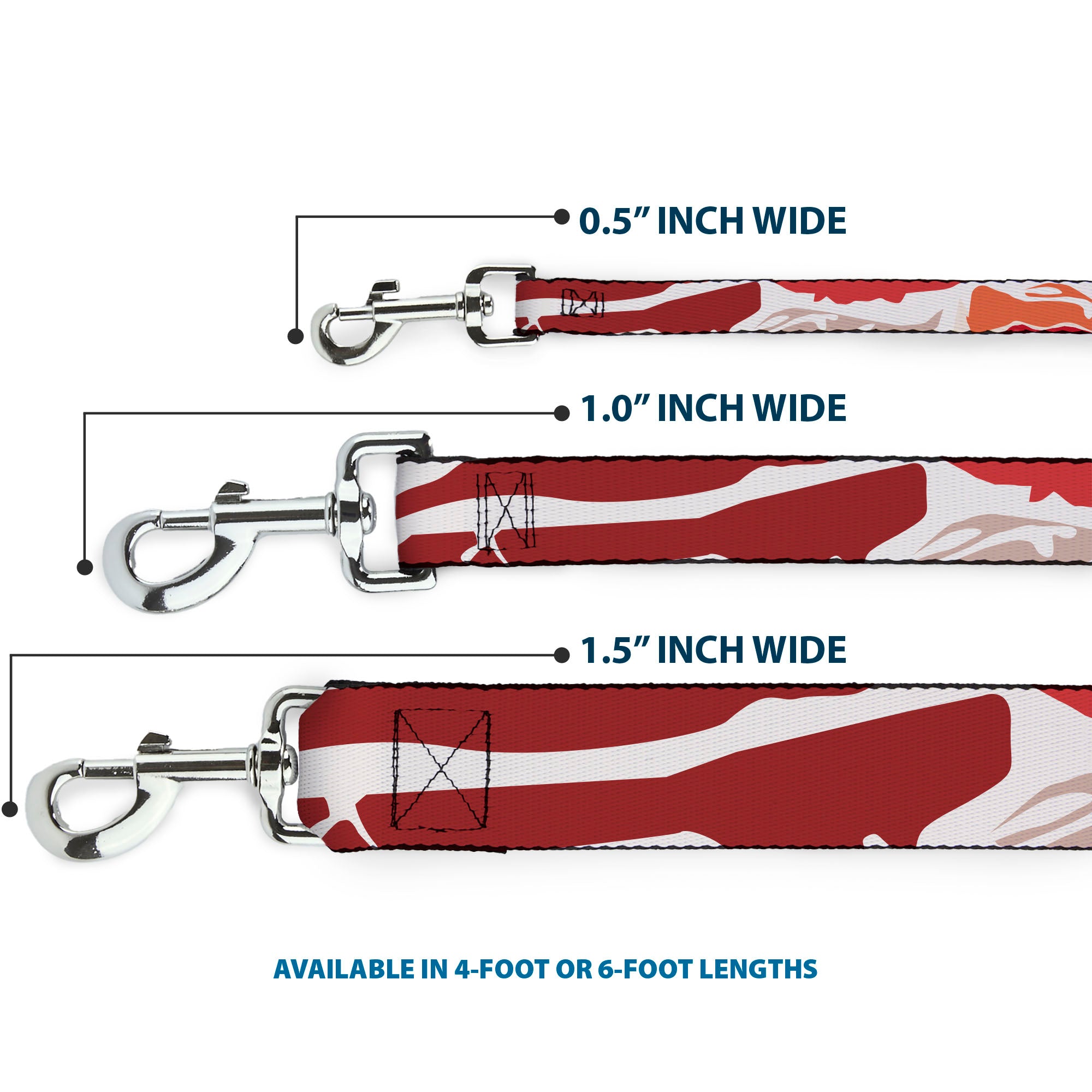 Dog Leash - Bacon CLOSE-UP Dog Leashes Buckle-Down