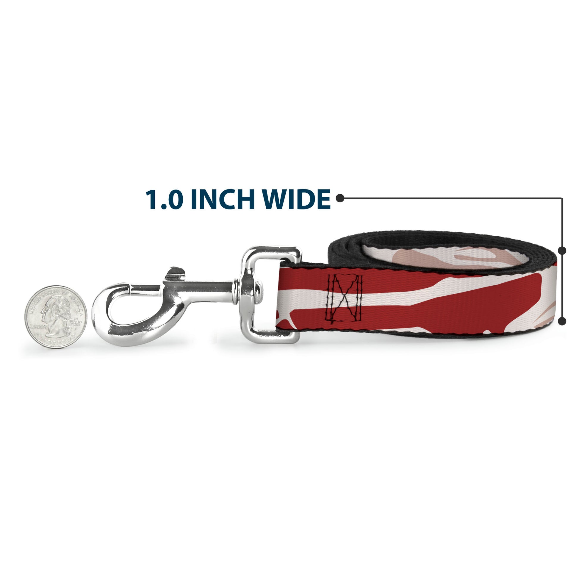Dog Leash - Bacon CLOSE-UP Dog Leashes Buckle-Down