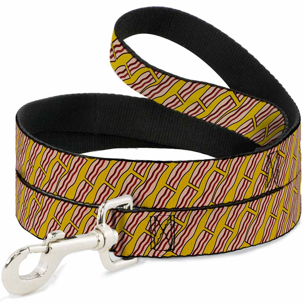 Dog Leash - Bacon Cartoon Yellow Dog Leashes Buckle-Down