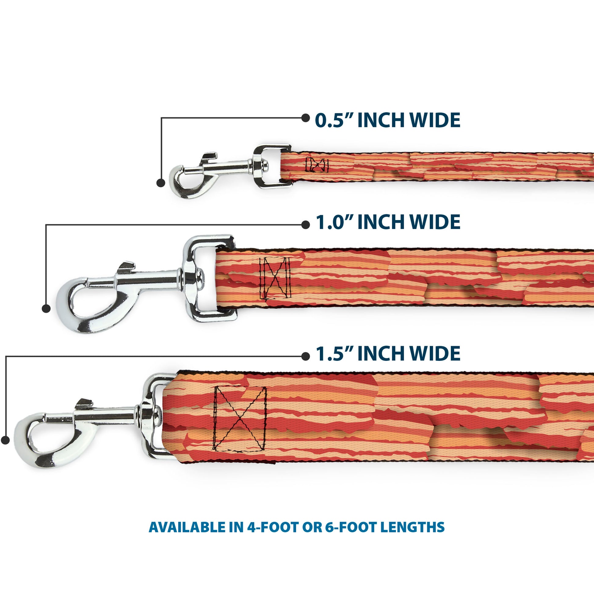 Dog Leash - Bacon Stacked Dog Leashes Buckle-Down