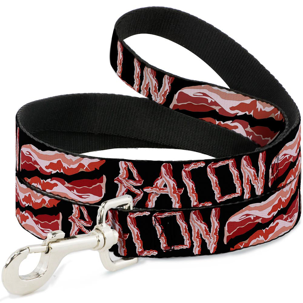 Dog Leash - Bacon w/Text2 Dog Leashes Buckle-Down