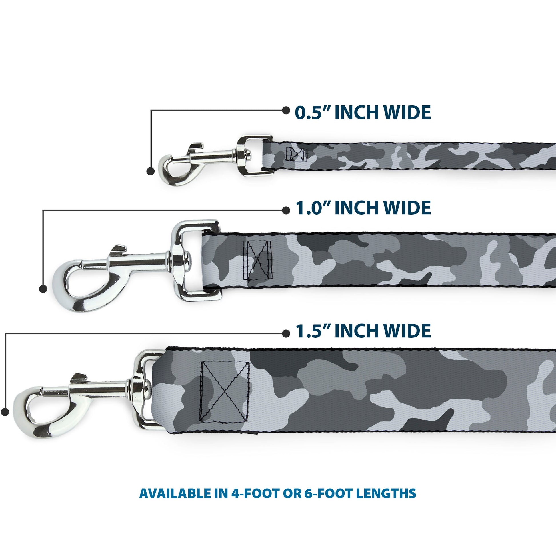 Dog Leash - Camo White Dog Leashes Buckle-Down