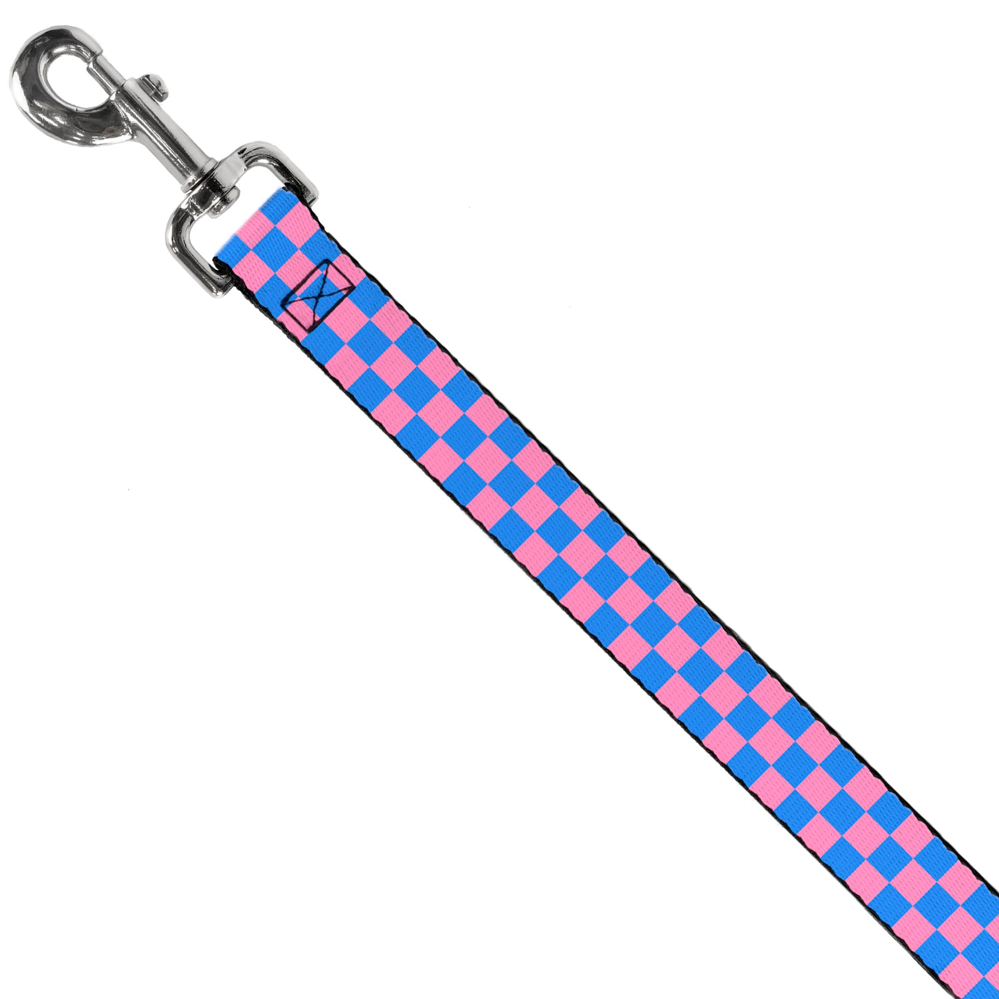 Dog Leash - Checker Baby Pink/Baby Blue Dog Leashes Buckle-Down