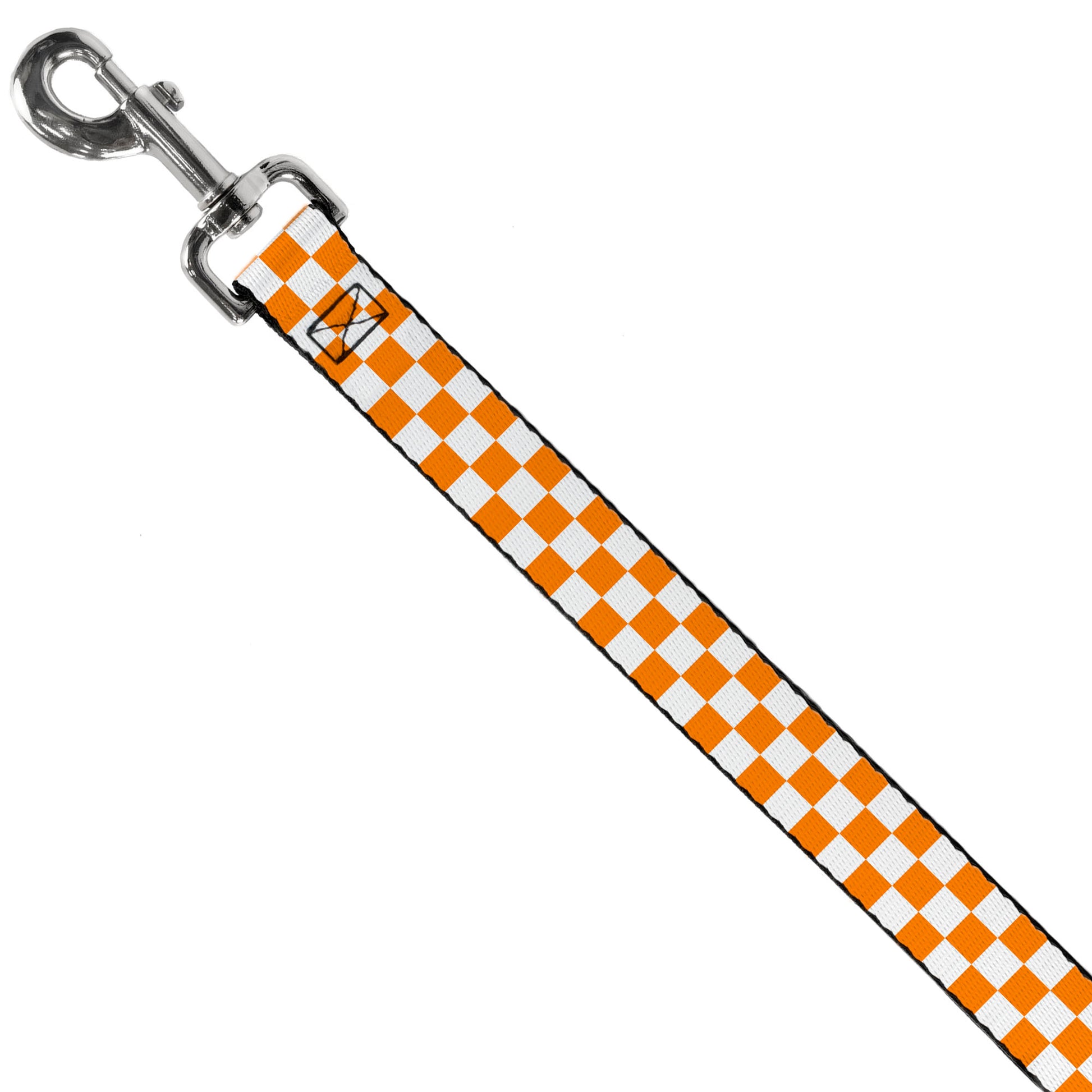 Dog Leash - Checker White/TN Orange Dog Leashes Buckle-Down