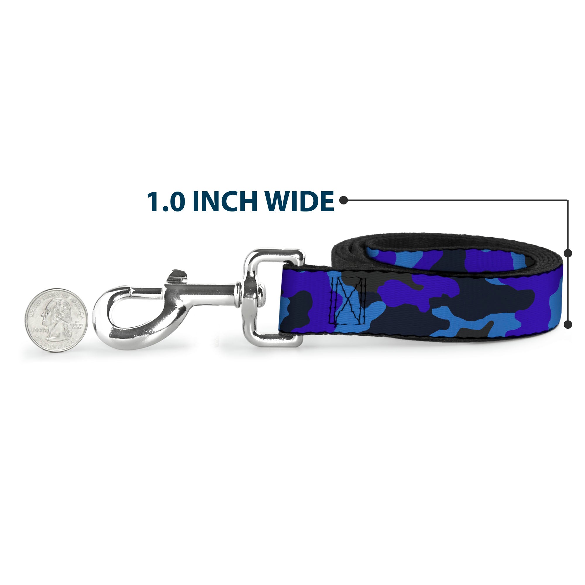 Dog Leash - Camo Blue Dog Leashes Buckle-Down