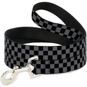Dog Leash - Checker Black/Gray Dog Leashes Buckle-Down