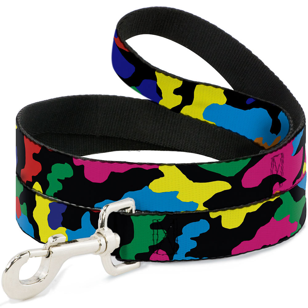 Dog Leash - Camo Multi Neon Dog Leashes Buckle-Down