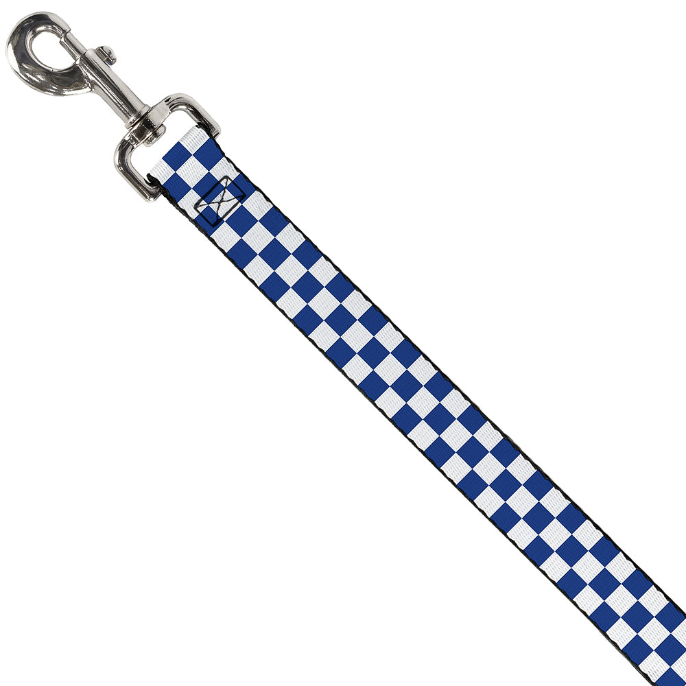 Dog Leash - Checker BlueKU/White Dog Leashes Buckle-Down