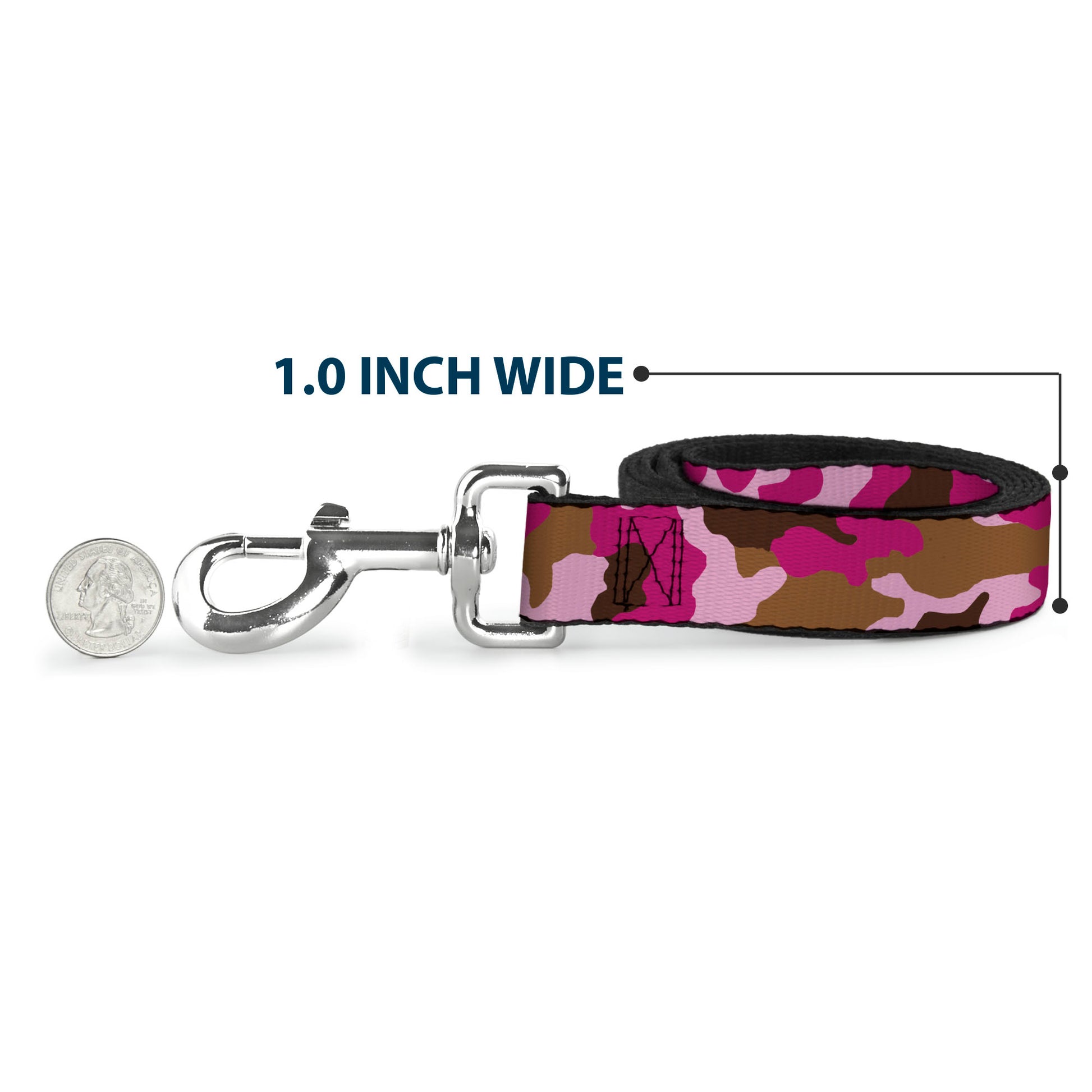 Dog Leash - Camo Pink Dog Leashes Buckle-Down