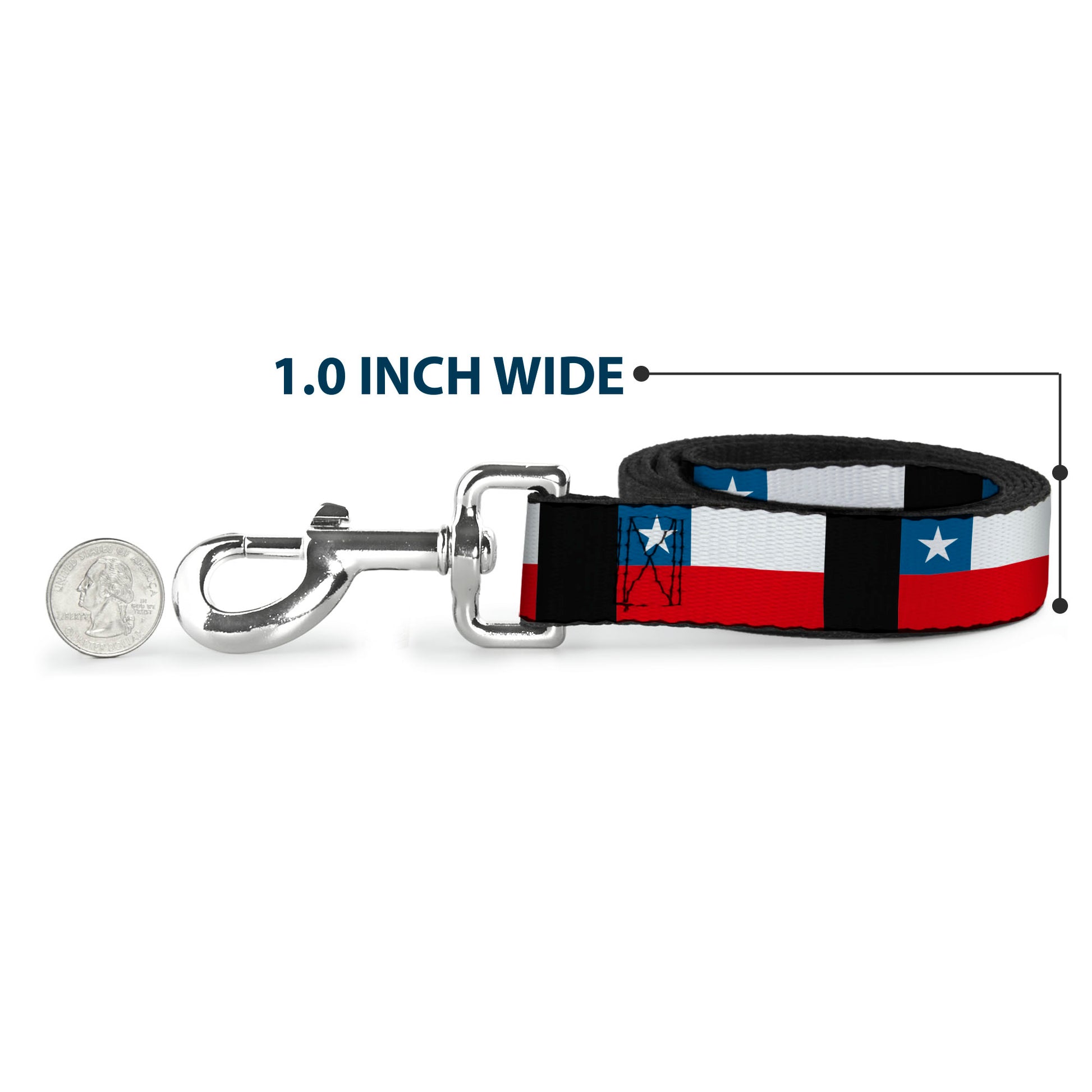 Dog Leash - Chile Flags Dog Leashes Buckle-Down