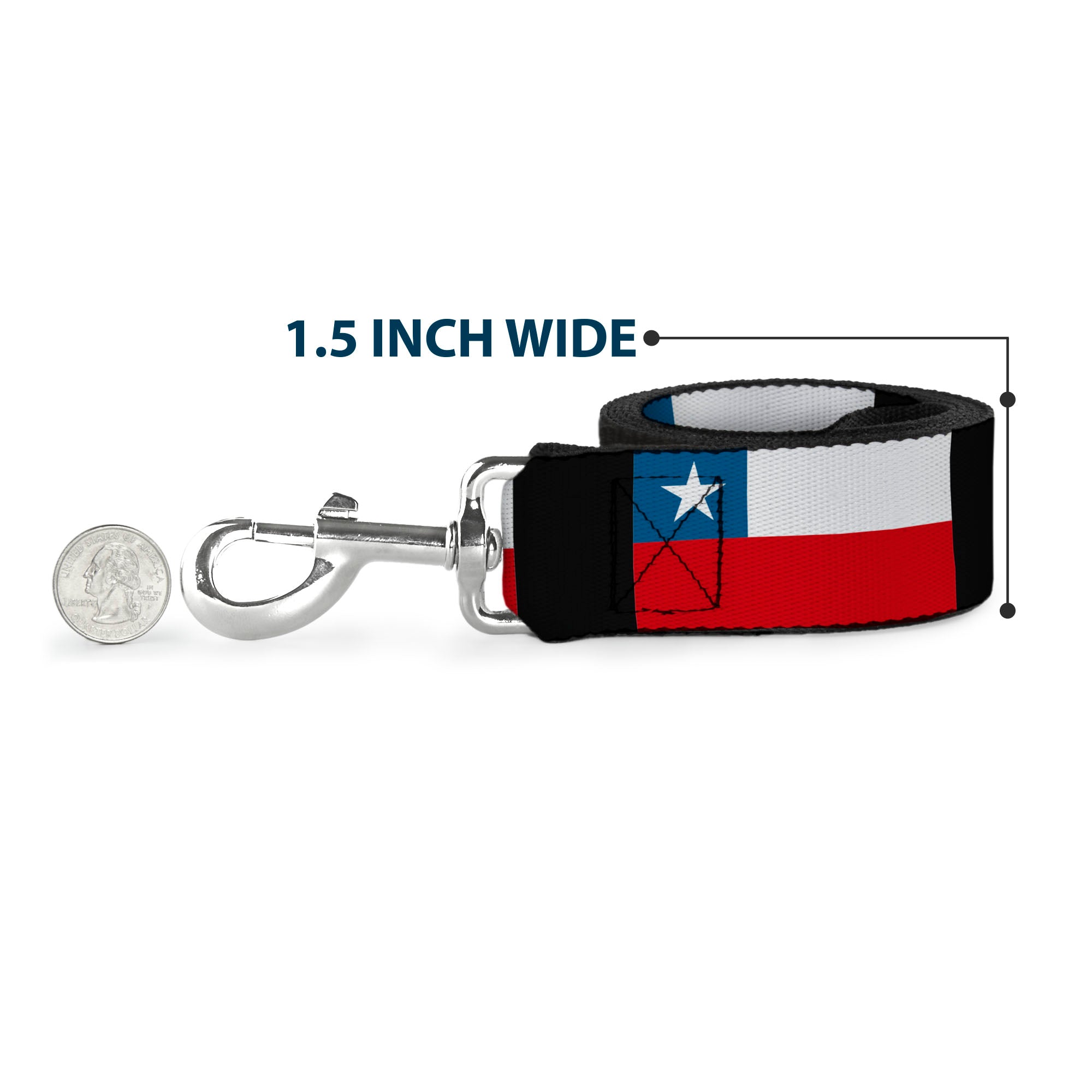 Dog Leash - Chile Flags Dog Leashes Buckle-Down