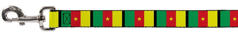 Dog Leash - Cameroon Flags Dog Leashes Buckle-Down