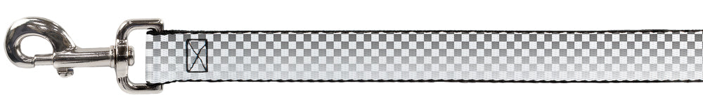 Dog Leash - Checker Black/White Fade Out Dog Leashes Buckle-Down