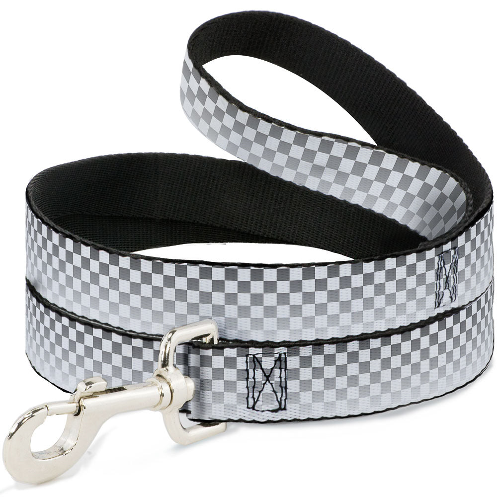 Dog Leash - Checker Black/White Fade Out Dog Leashes Buckle-Down