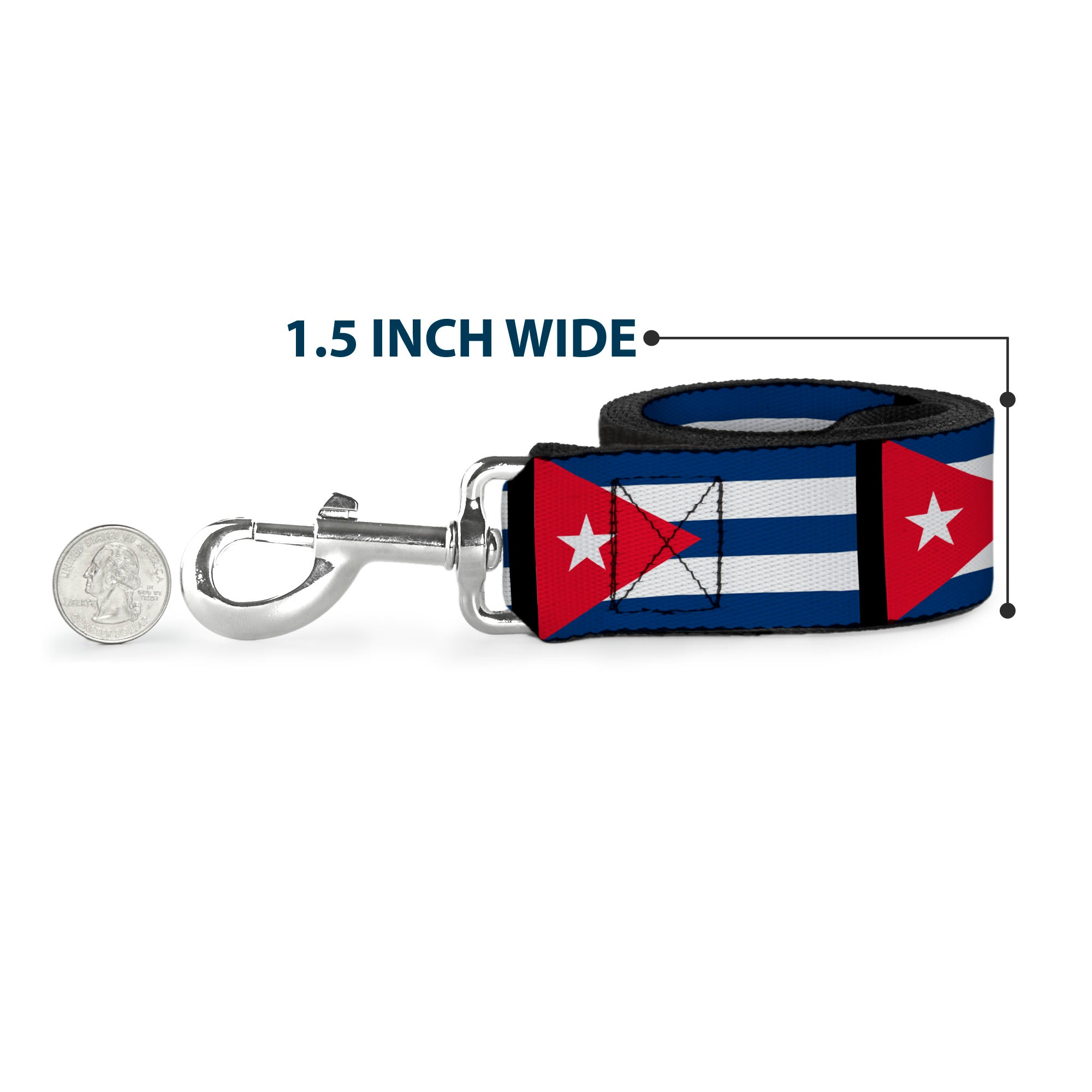 Dog Leash - Cuba Flags Dog Leashes Buckle-Down