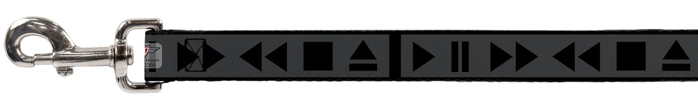 Dog Leash - Control Buttons Black/Gray Dog Leashes Buckle-Down