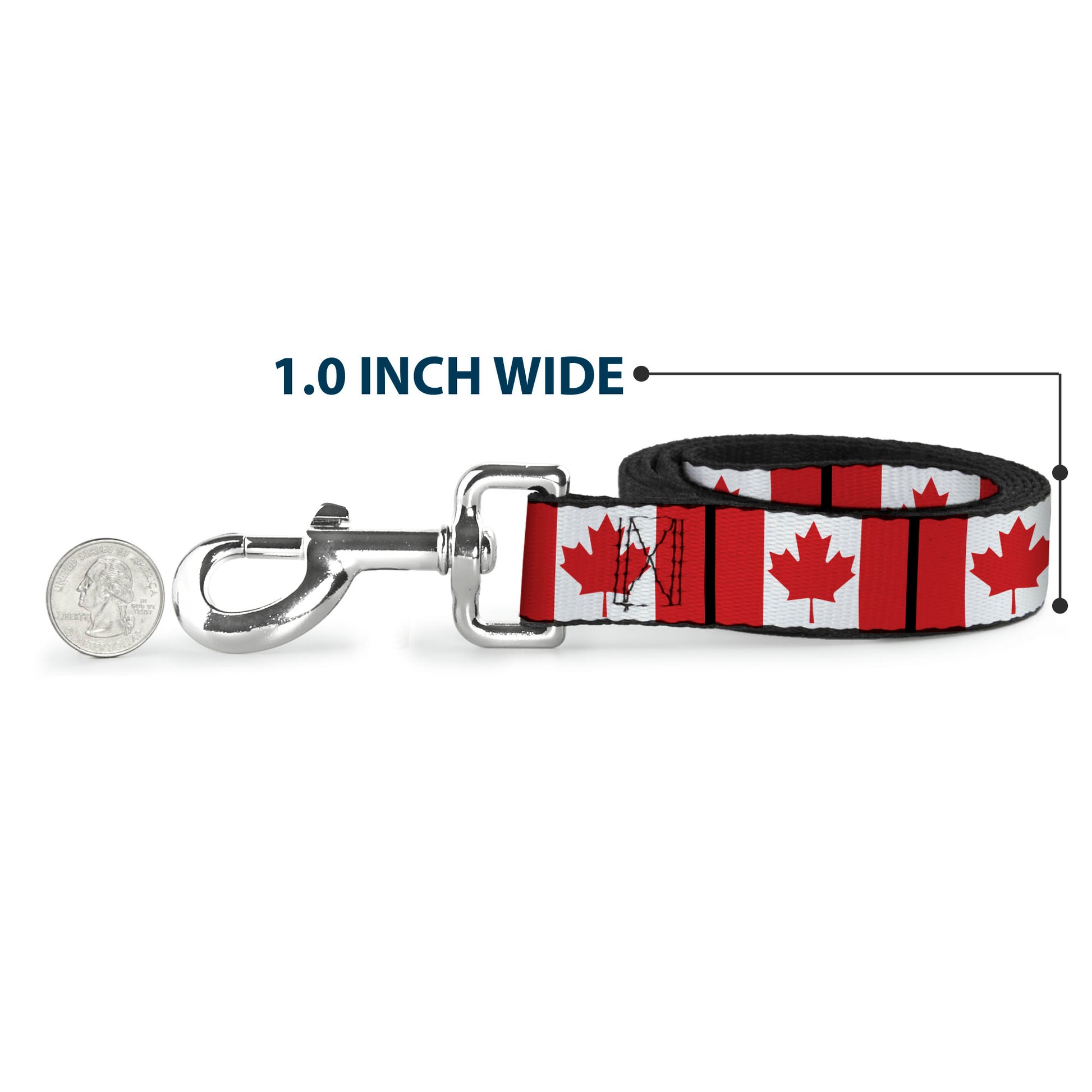 Dog Leash - Canada Flags Dog Leashes Buckle-Down