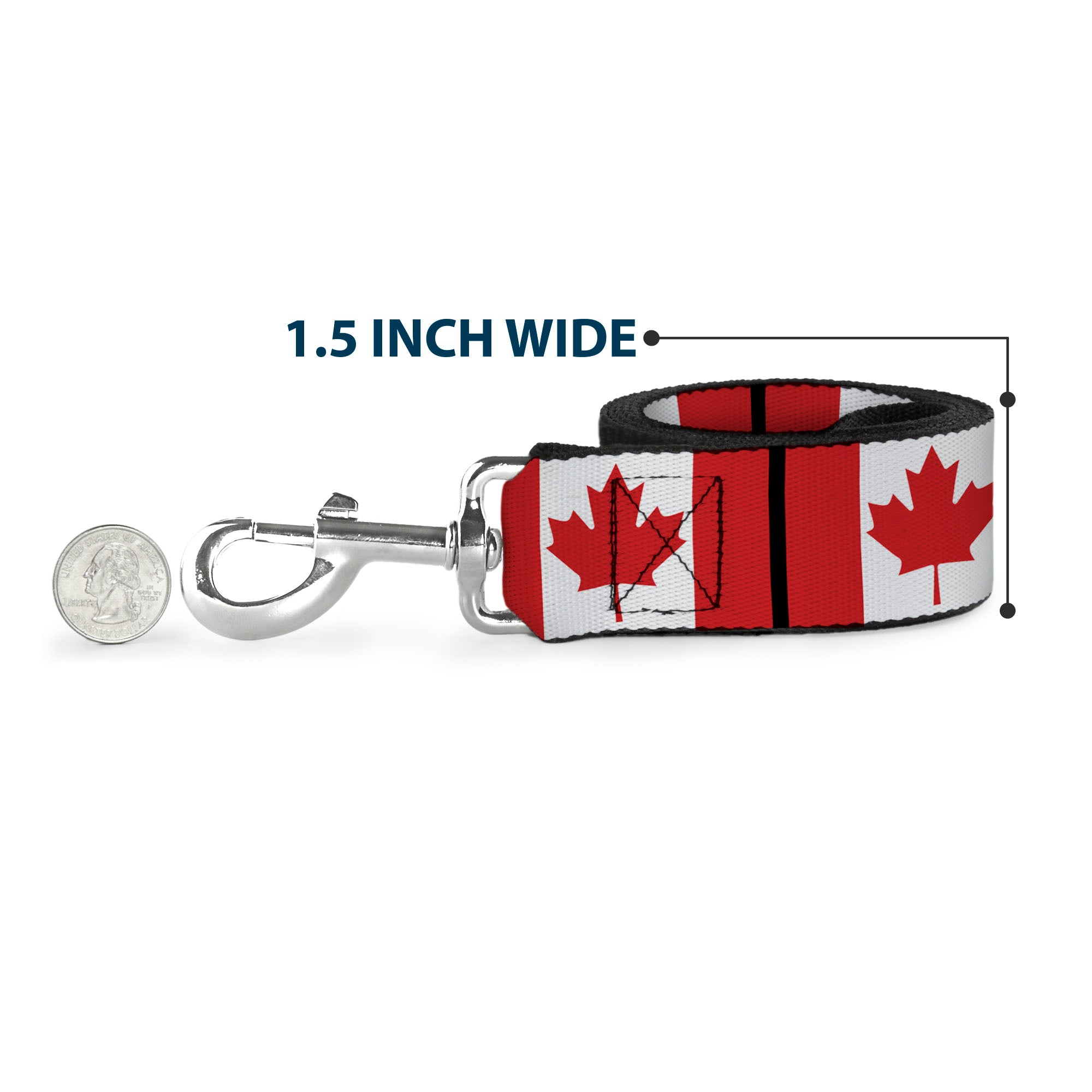 Dog Leash - Canada Flags Dog Leashes Buckle-Down