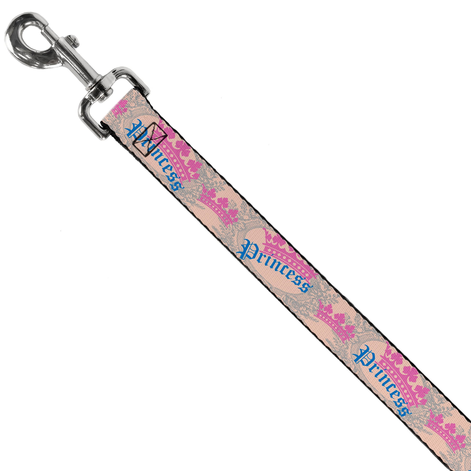 Dog Leash - Crown Princess Oval Baby Pink/Baby Blue Dog Leashes Buckle-Down