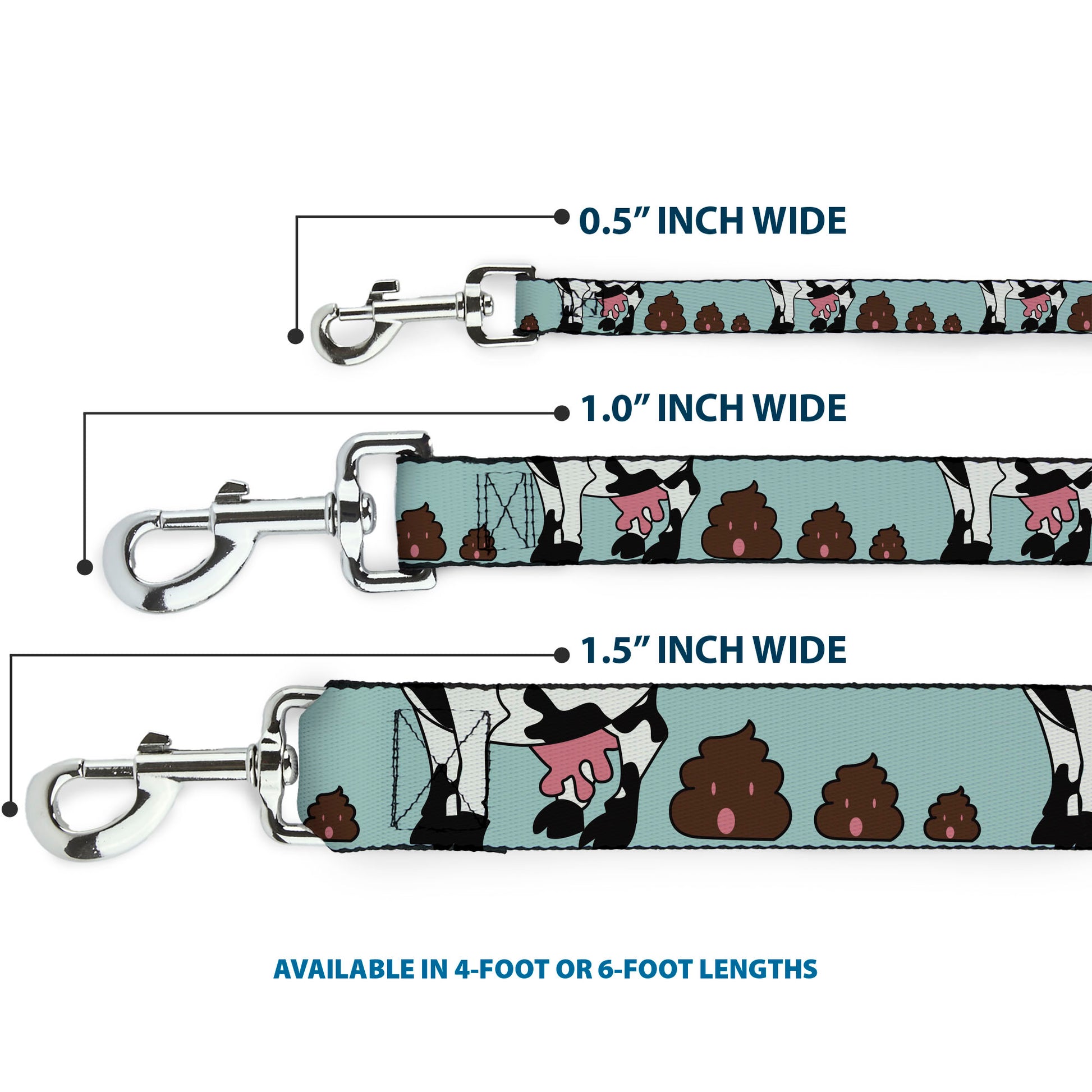 Dog Leash - Cow Poops Color Dog Leashes Buckle-Down