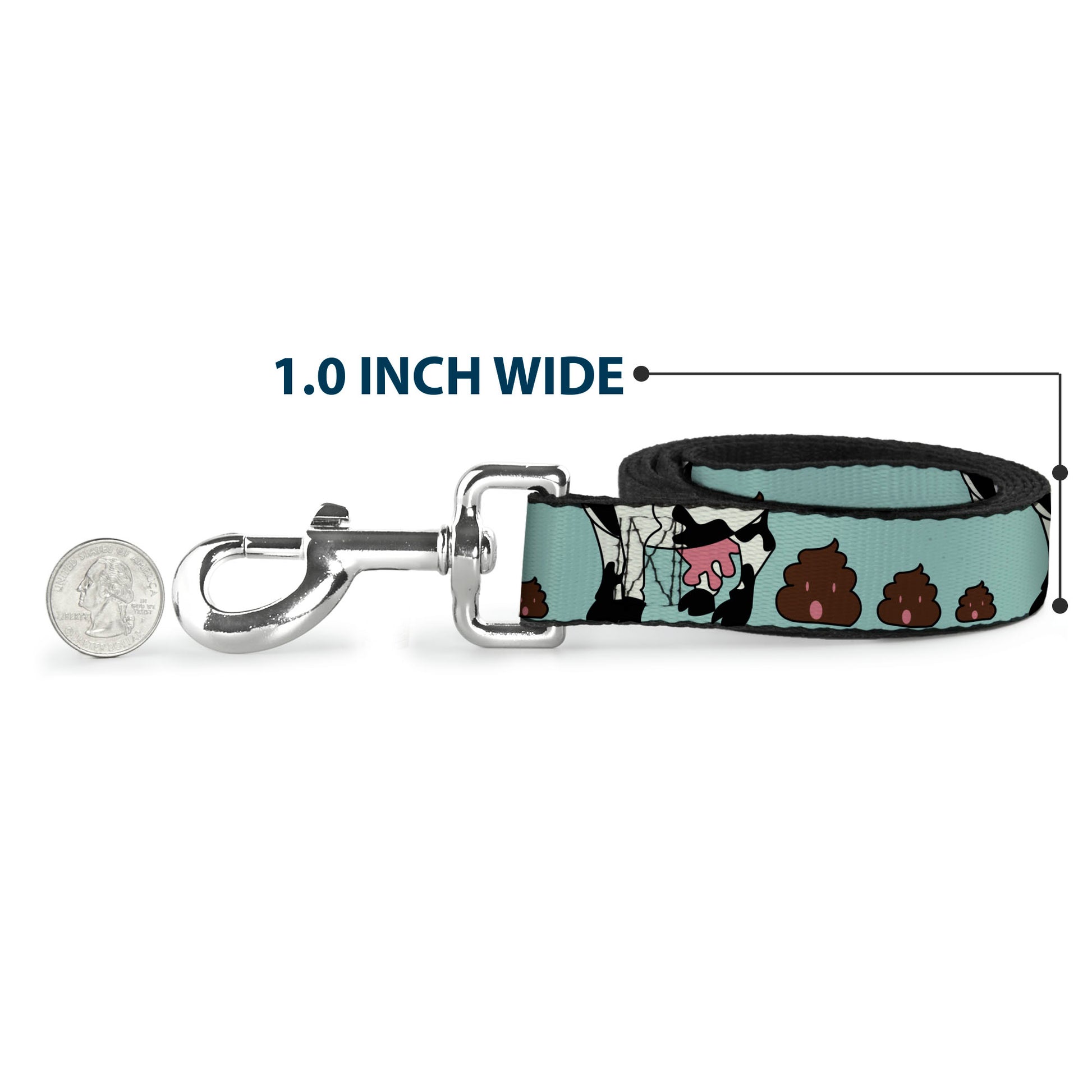 Dog Leash - Cow Poops Color Dog Leashes Buckle-Down