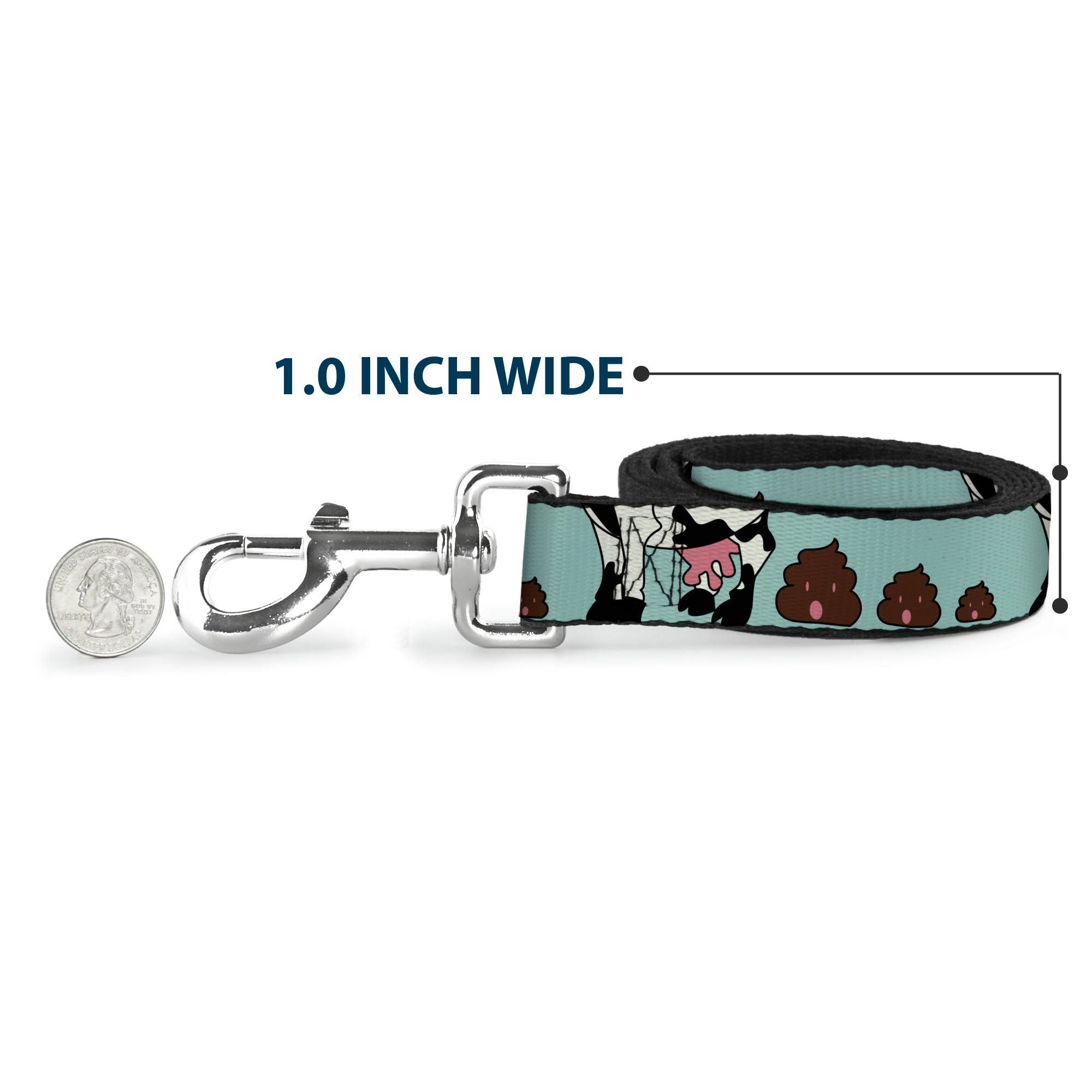 Dog Leash - Cow Poops Color Dog Leashes Buckle-Down