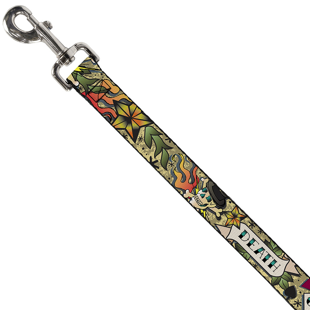 Dog Leash - Death or Glory Tan Dog Leashes Buckle-Down