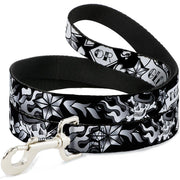 Dog Leash - Death or Glory Black/White Dog Leashes Buckle-Down