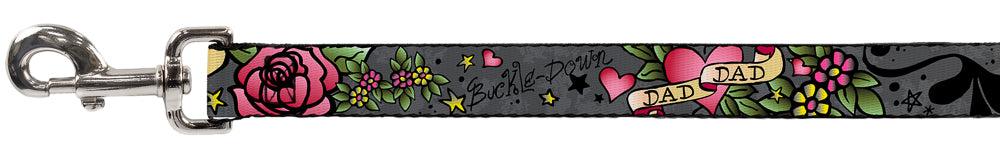 Dog Leash - Dad & Dad Gray Dog Leashes Buckle-Down