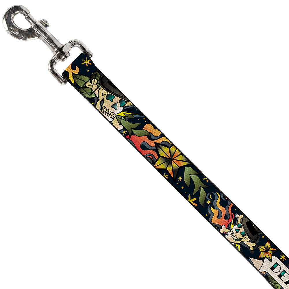 Dog Leash - Death or Glory Black Dog Leashes Buckle-Down