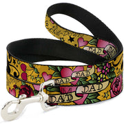 Dog Leash - Dad & Dad Yellow Dog Leashes Buckle-Down