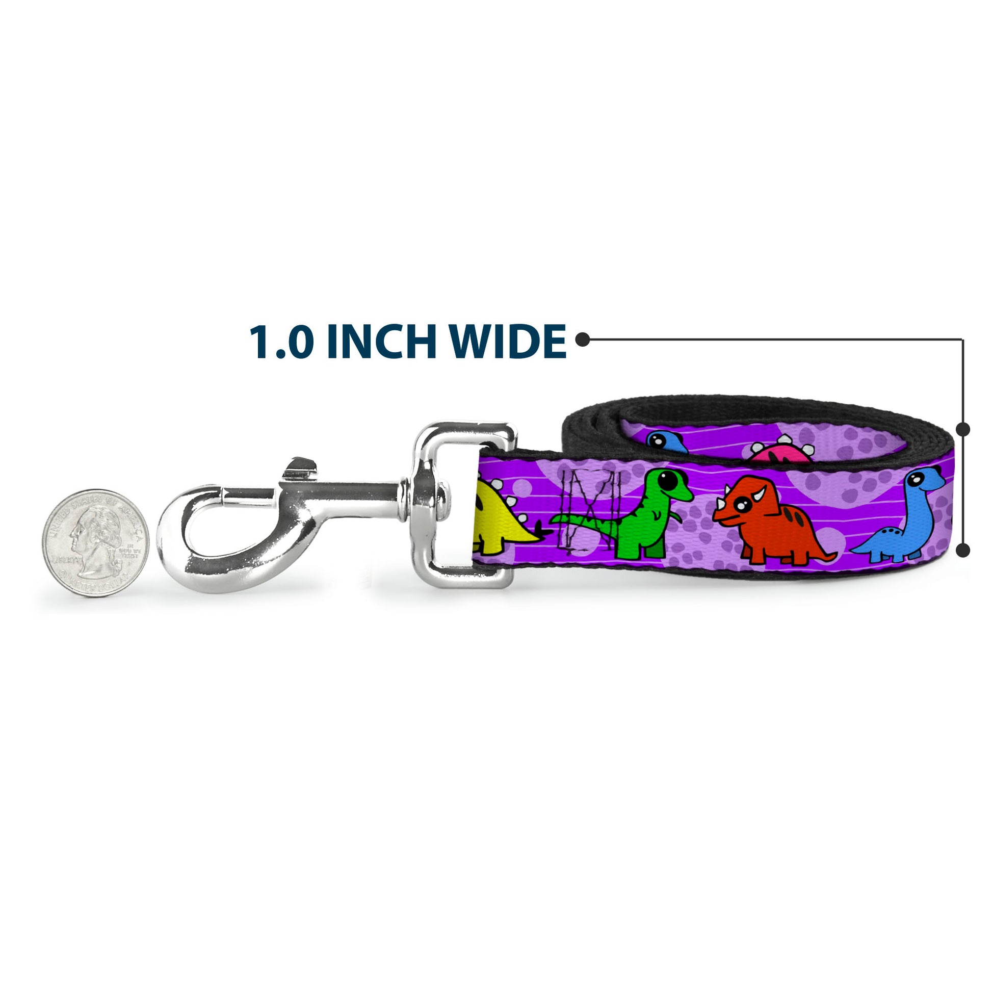 Dog Leash - Dinosaur Cartoon Dog Leashes Buckle-Down