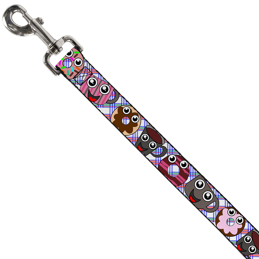 Dog Leash - Donuts & Coffee Cartoon Dog Leashes Buckle-Down