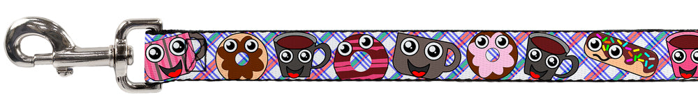 Dog Leash - Donuts & Coffee Cartoon Dog Leashes Buckle-Down