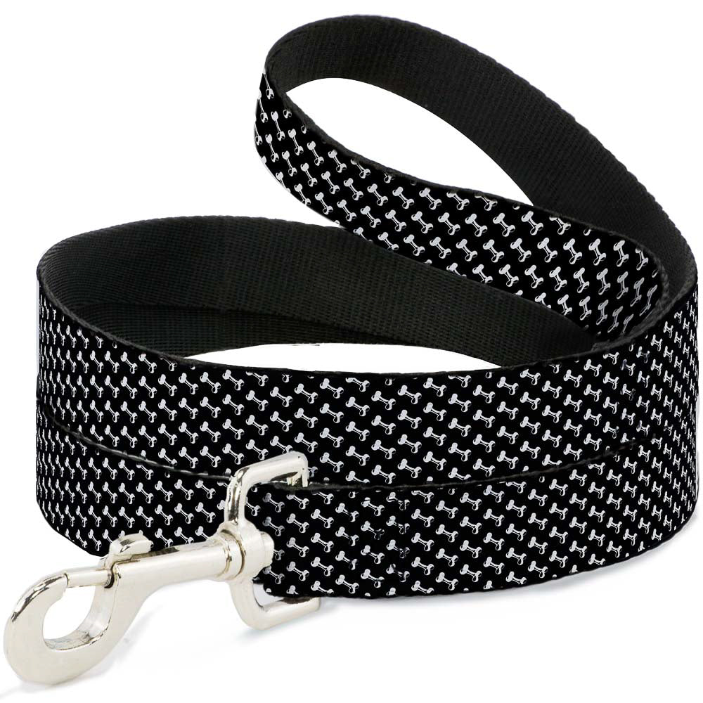Dog Leash - Dog Bone Black/White Dog Leashes Buckle-Down