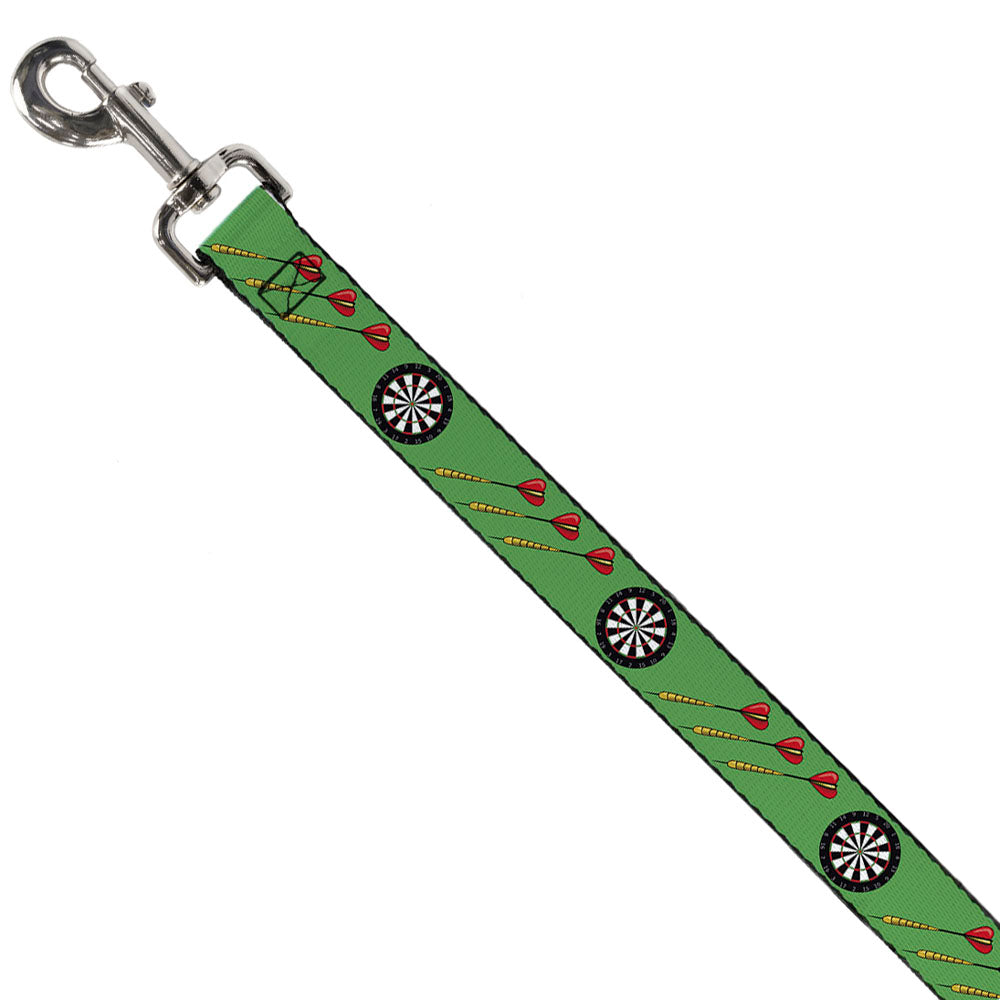 Dog Leash - Darts Green/Multi Color Dog Leashes Buckle-Down