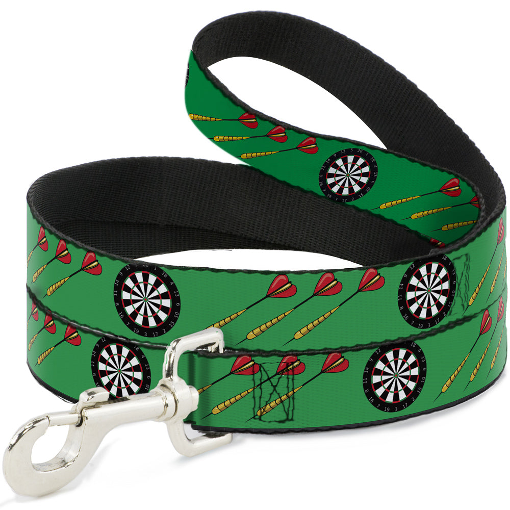 Dog Leash - Darts Green/Multi Color Dog Leashes Buckle-Down
