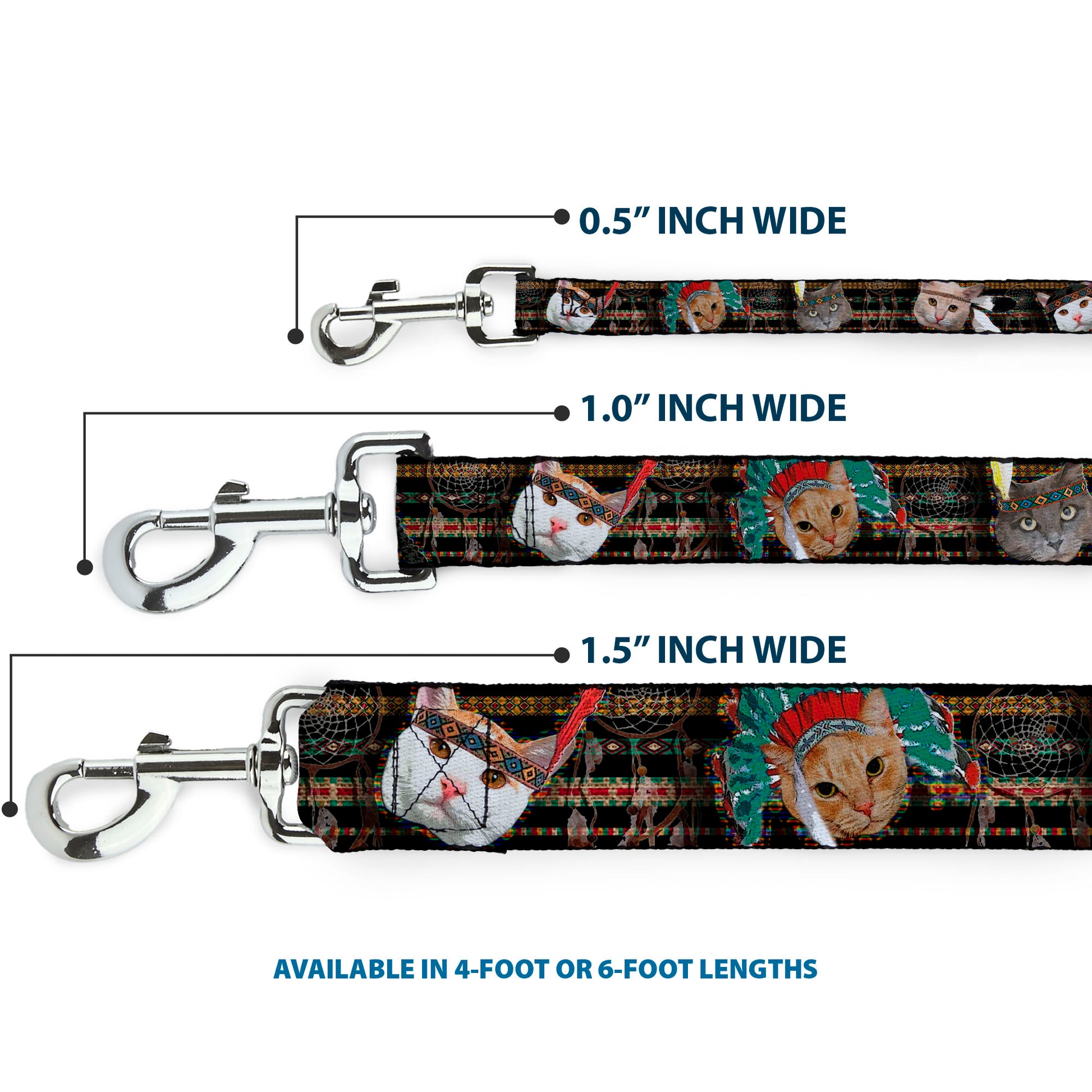 Dog Leash - Dream Catcher Cats Dog Leashes Buckle-Down