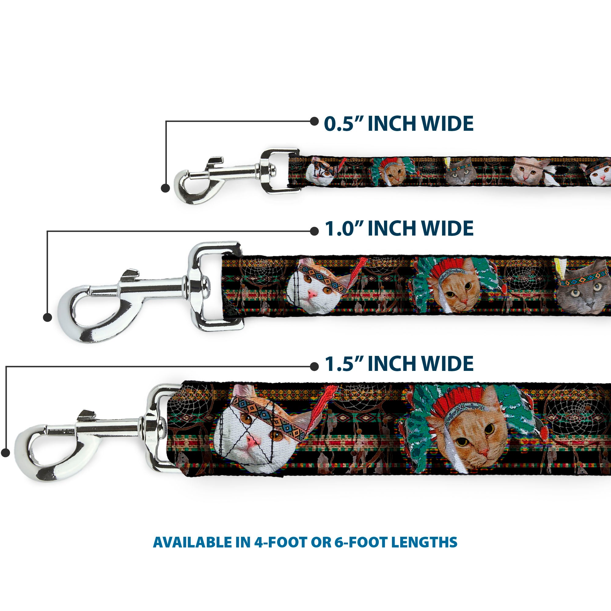 Dog Leash - Dream Catcher Cats Dog Leashes Buckle-Down