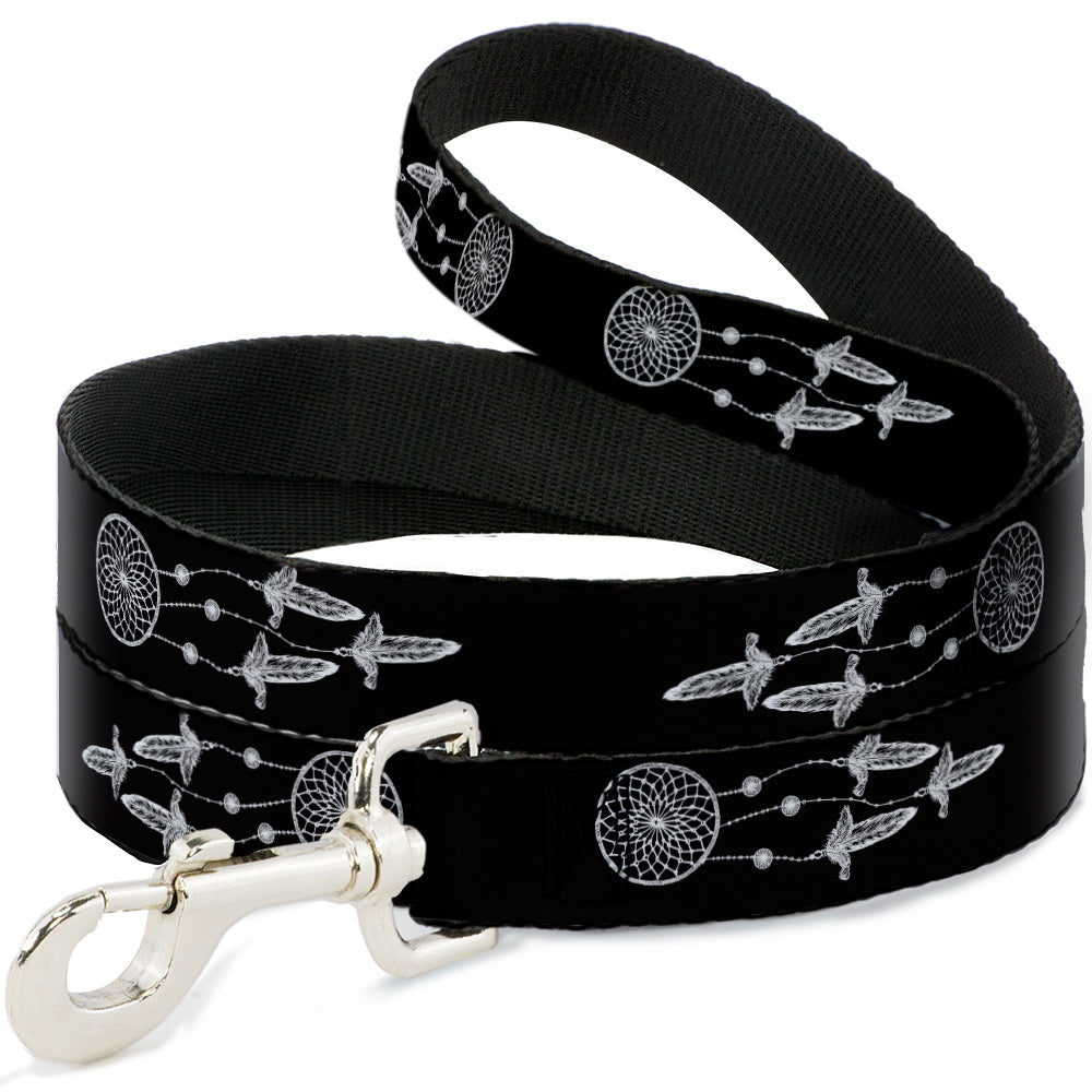 Dog Leash - Dream Catcher Black/White Dog Leashes Buckle-Down
