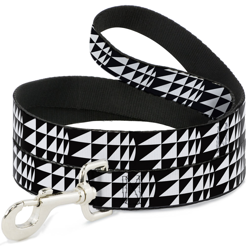 Dog Leash - Eighties 8 Black/White Dog Leashes Buckle-Down