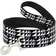 Dog Leash - Eighties 8 Black/White Dog Leashes Buckle-Down