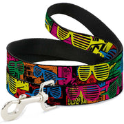 Dog Leash - Eighties Shades Tapes Black/Neon Dog Leashes Buckle-Down